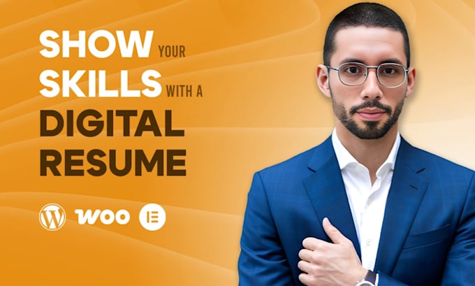 create and design a professional personal wordpress resume website