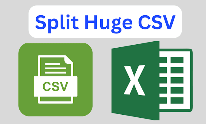 split or clean huge CSV or excel files into chunks up to 500 gb