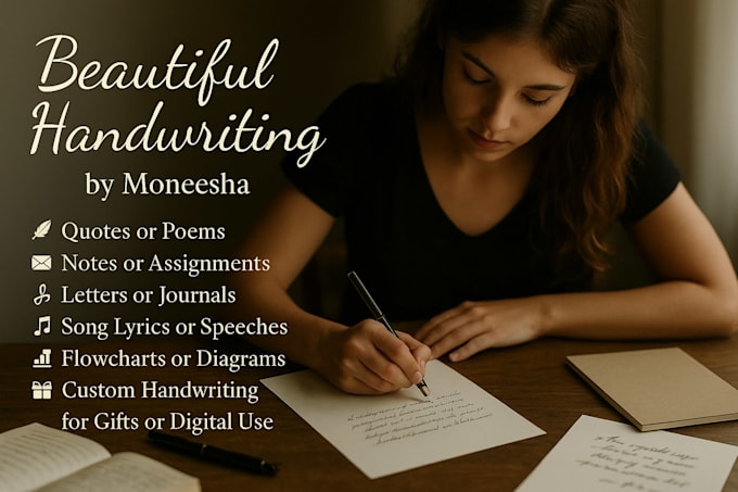 Handwrite notes and letters by Moneesha09 | Fiverr