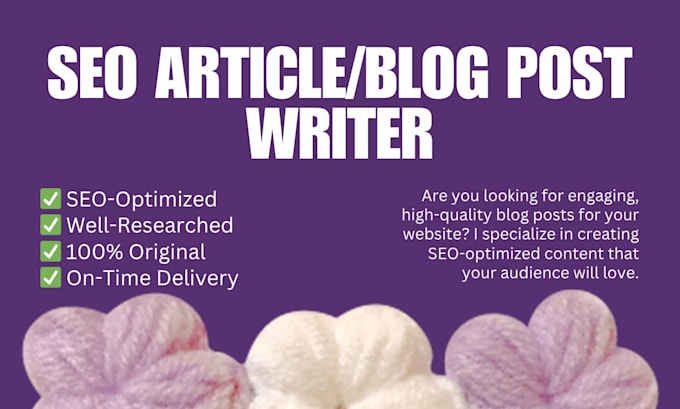 write an article, blog post