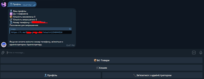 develop your own telegram store for you