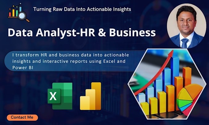 build data analytics dashboards in power bi and excel for HR