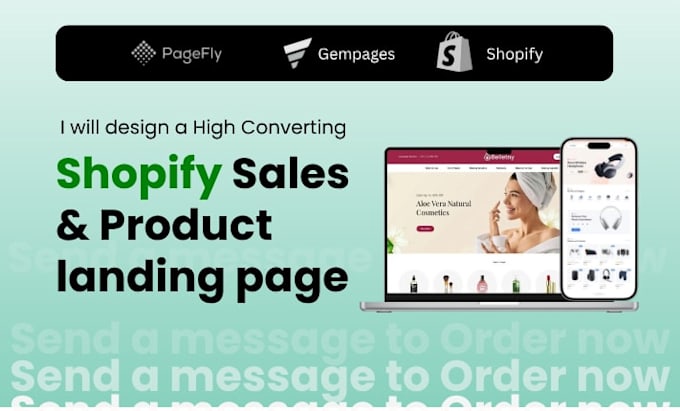 Build a high converting shopify product sales landing page by ...