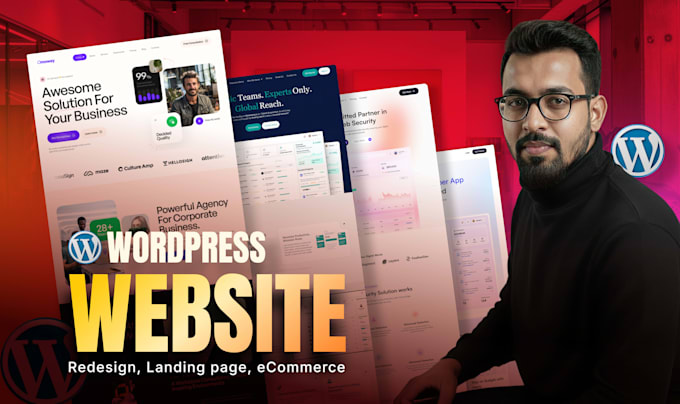 design wordpress website builder, responsive website development
