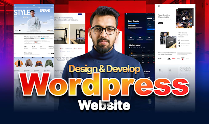 design wordpress website builder, responsive website development