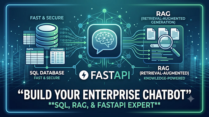 develop an enterprise sql and rag chatbot with fastapi