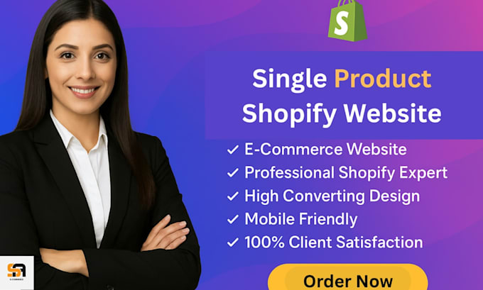 create a high converting single product shopify ecommerce website