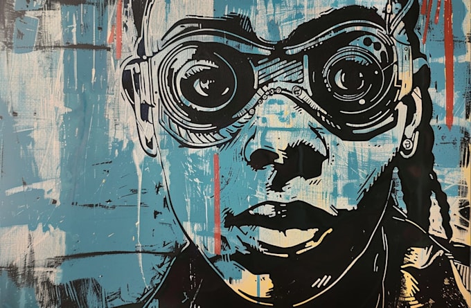 create awesome linocut illustration art