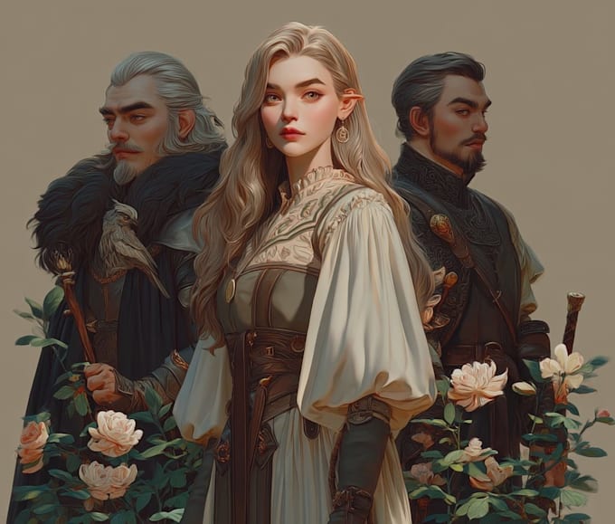 Fansinating Characters Draw original fantasy characters, concept art, fanart by Teddyuber | Fiverr