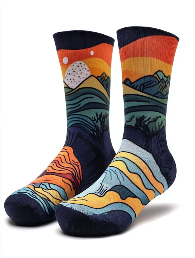 make a custom and pattern socks design
