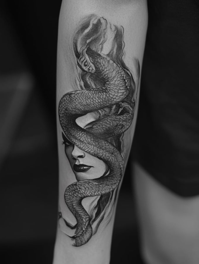 design a full color neotraditional tattoo for your style