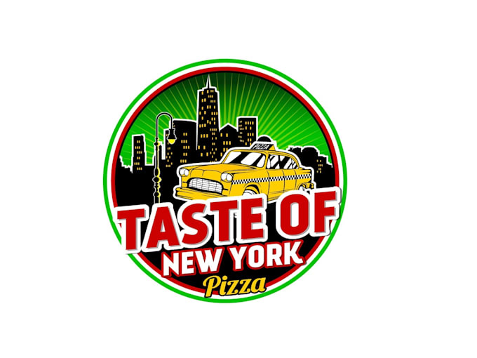 design super taxi logo with hand drawn illustration
