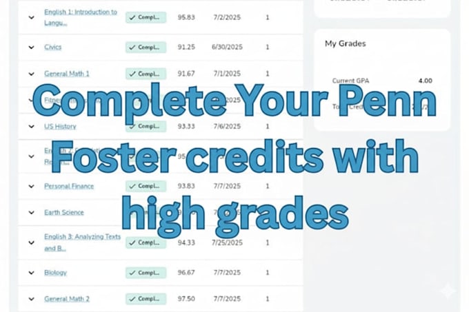 do complete penn foster work for you