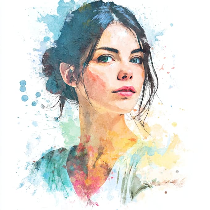 paint stunning watercolor portrait