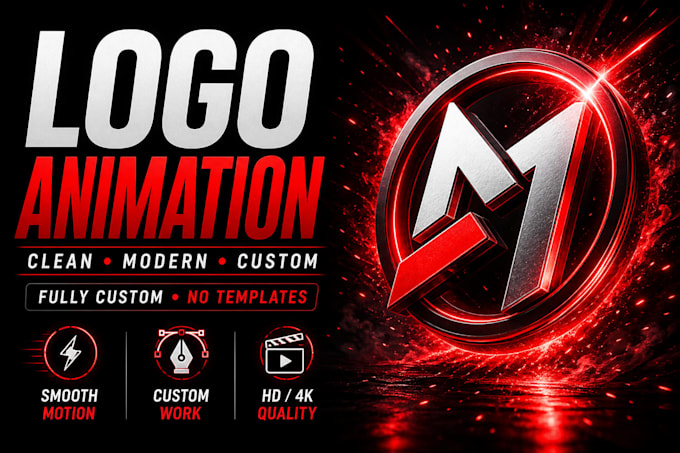 create a clean and modern logo animation