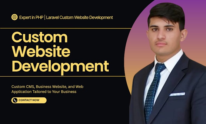 do laravel custom development, business website, booking or custom website