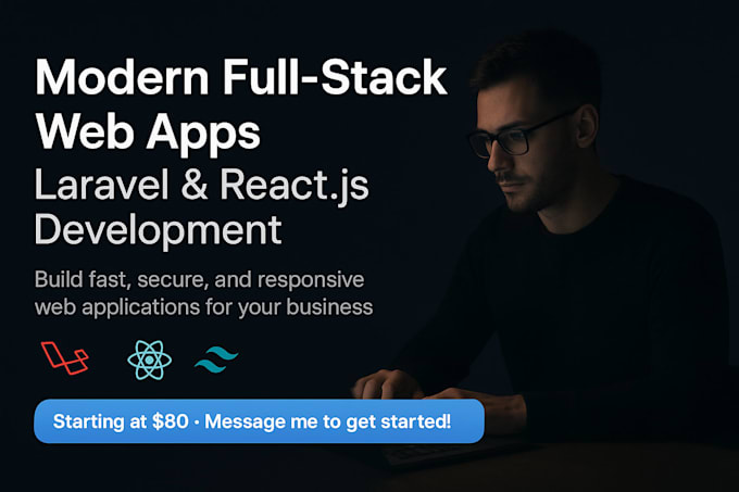 build a modern full stack web application using laravel and reactjs