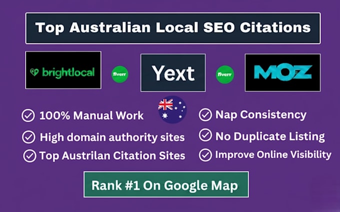 do top australian citation from brightlocal and yext