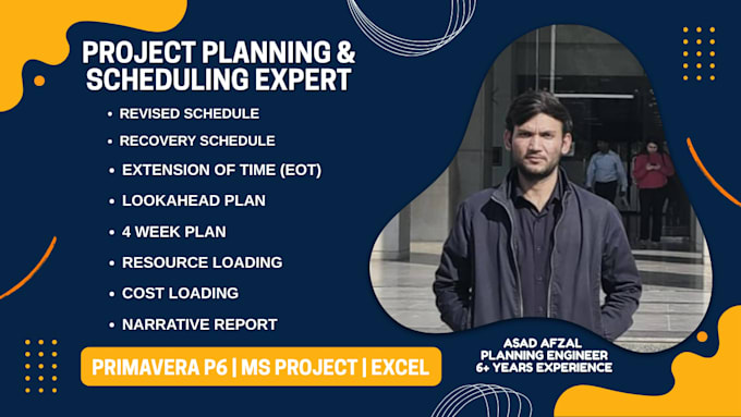 prepare revised and recovery schedule using primavera p6