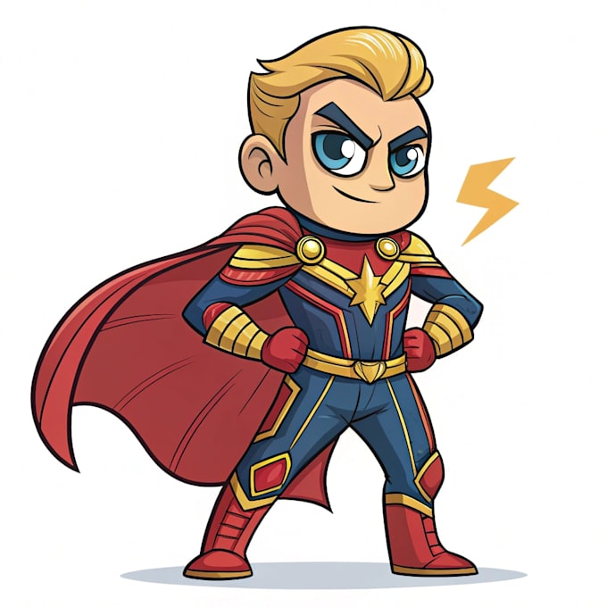 make premium superhero caricature character