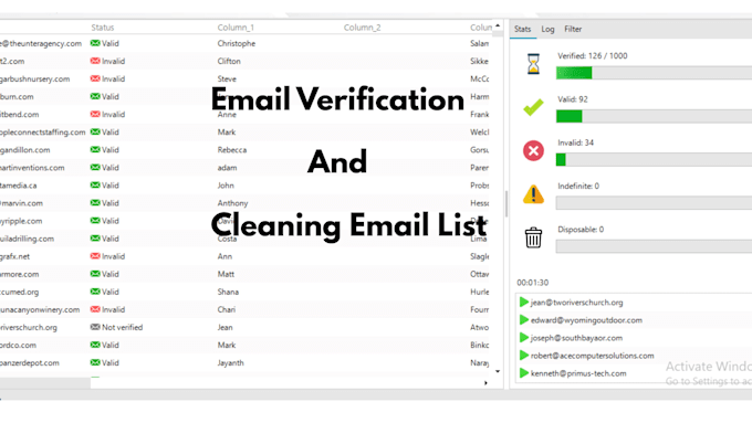 do email verification and email list cleaning 100k in 24 hours