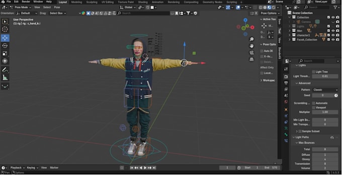 create your 3d model and rigging for animaze, vtube