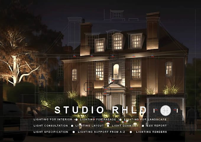 design facade, interior and exterior lighting package