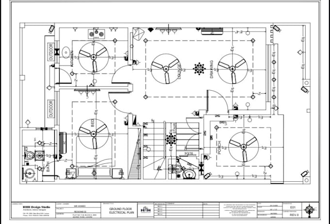 do electrical plan layout and lightning design in autocad