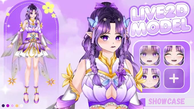 draw and rig live2d vtuber model, anime vtuber, live2d rigging, anime