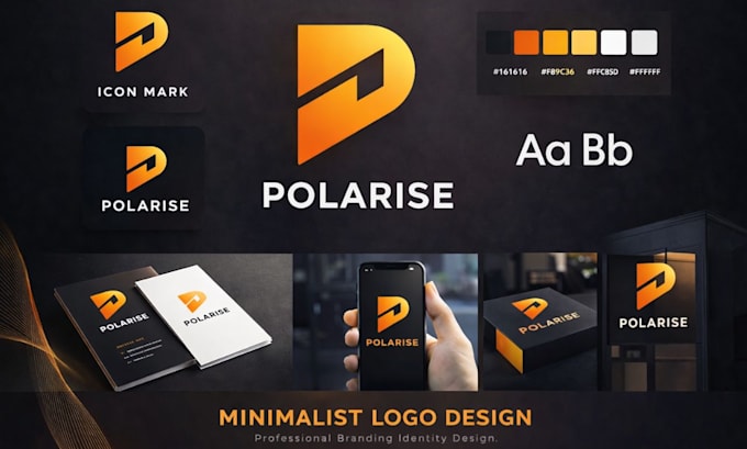 design minimalist logo design with branding kit