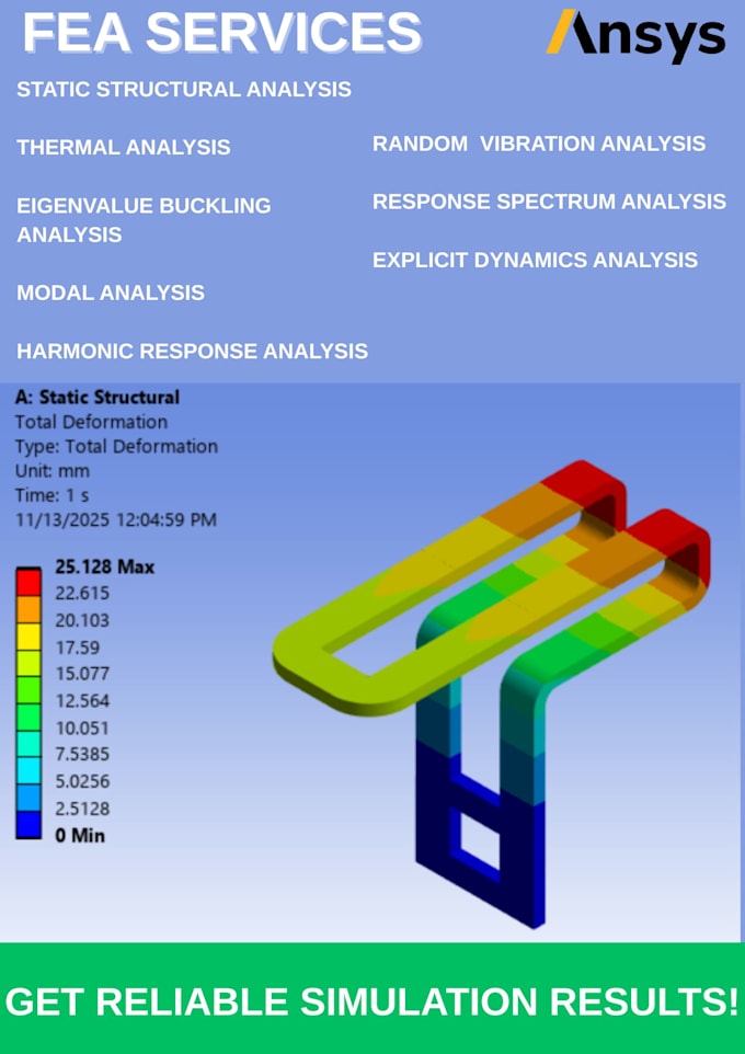 do structural, thermal, and fea analysis in ansys workbench