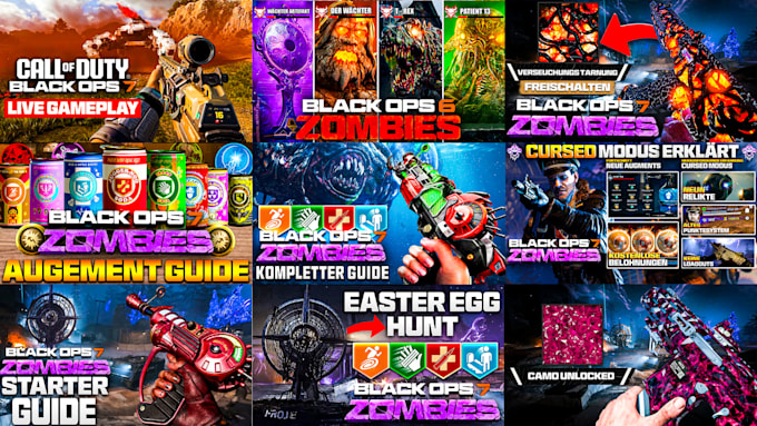 design gaming youtube thumbnails for call of duty
