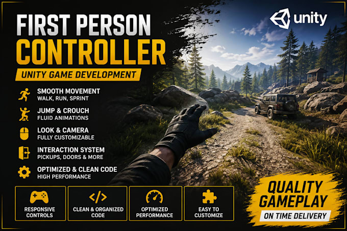 develop first person controller games