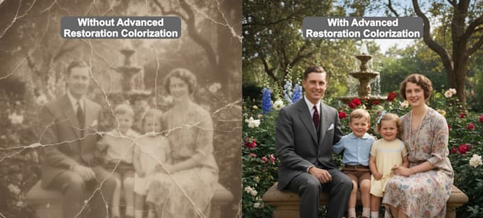 photo restoration, photo enhance, restore old photos