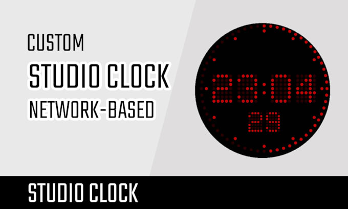 develop and customize a professional studio clock for you