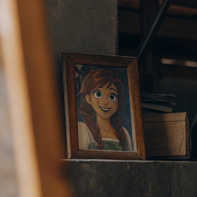 do disney style cartoon portrait