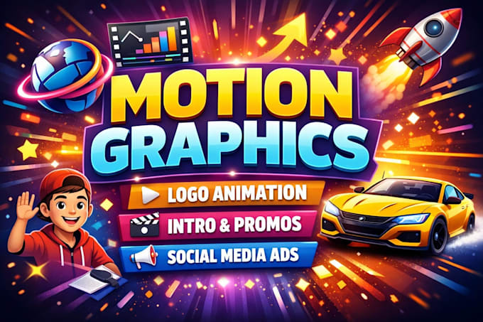 create custom motion graphics animation