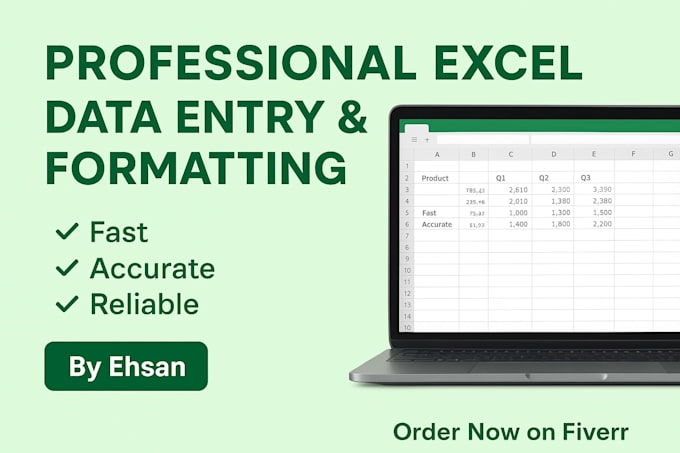 do accurate data entry, copy paste, typing and excel work as your virtual