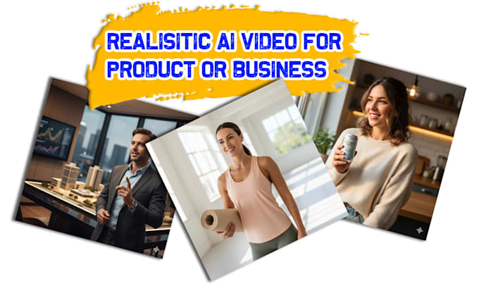 create realistic ai generated video ads for a business or product