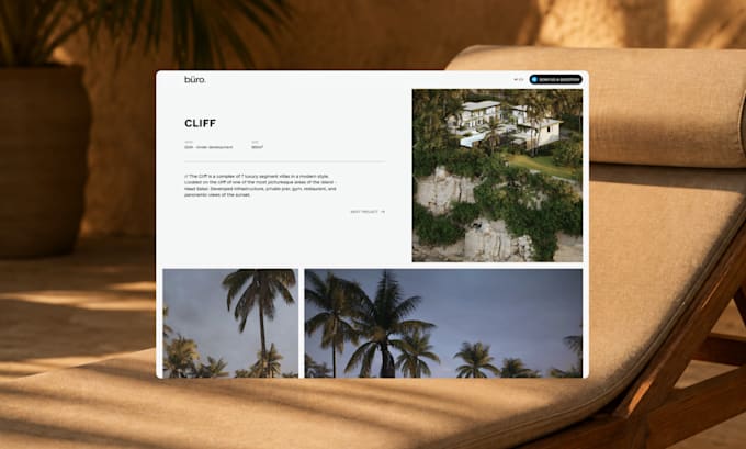 design a modern framer website with animations and cms