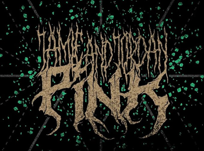 do unique scary, horror, heavy, death metal logo design