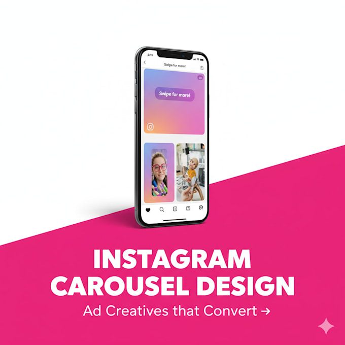 design viral instagram carousel posts and ad creatives