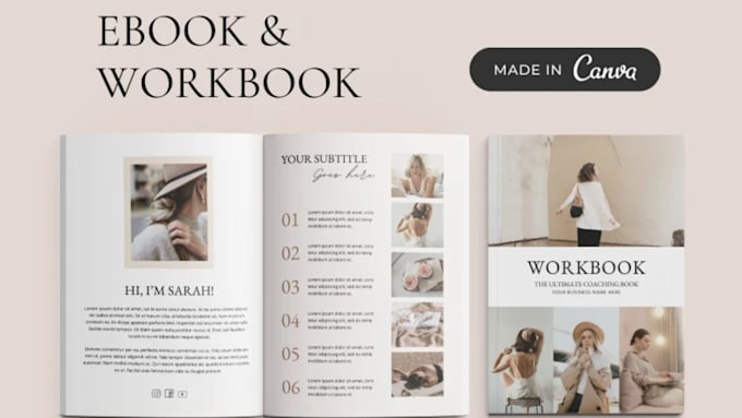 design canva ebook layout, pdf design, selfhelp ebook, wellness ebook worksheet
