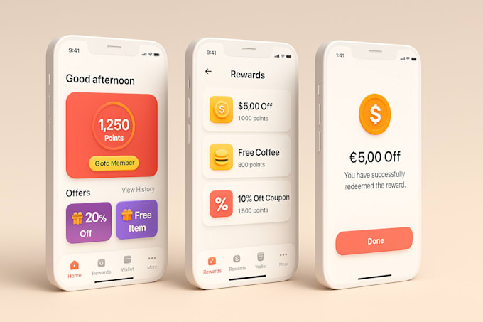develop and integrate CRM loyalty app, reward based app