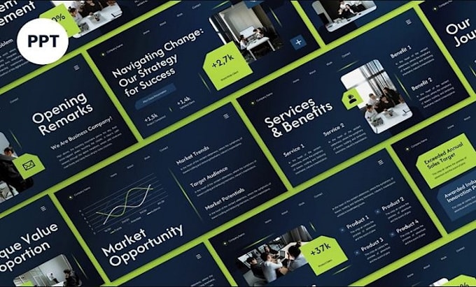 Design investor pitch deck slideshow canva googleslide powerpoint ...