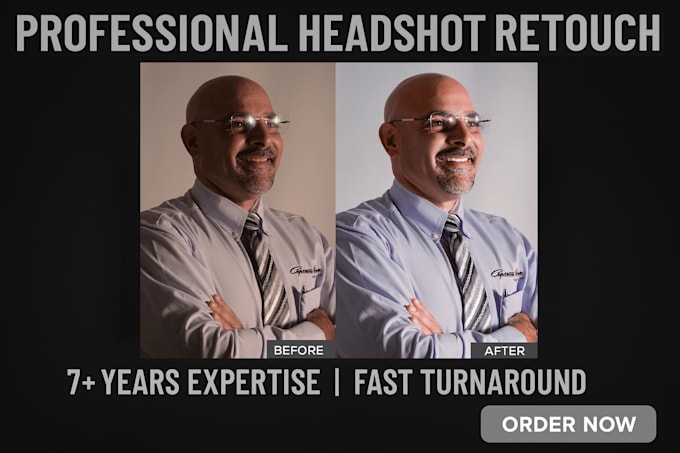retouch your corporate headshot for linkedin or resume