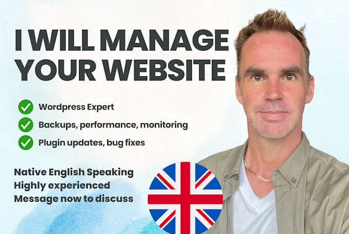 manage your wordpress website for you