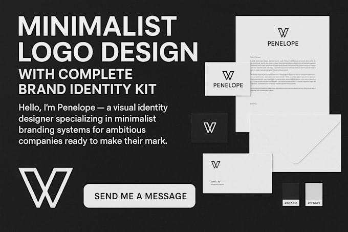 Create minimalist logo design with complete brand identity kit by ...