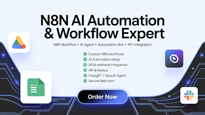 Automatisation ai n8n, workflow n8n, agent ai n8n, expert n8n ...
