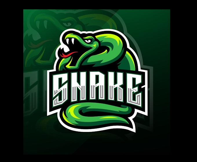 create wonderful and excellent green snake logo design